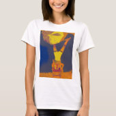 Acrobat Headstand Art Women's Basic Tシャツ、ホワイト Tシャツ (正面)