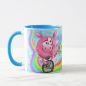 Acrobat Pigマグカップ マグカップ (左)