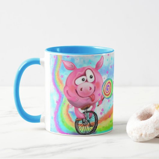 Acrobat Pigマグカップ マグカップ (ドーナツ)