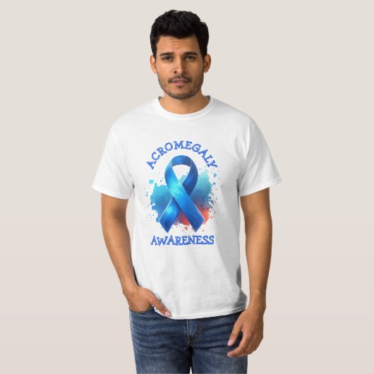 Acromegaly Awareness Ribbon Tシャツ (正面フル)