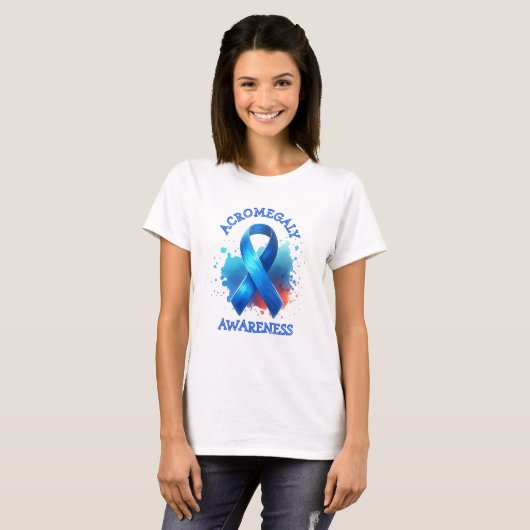 Acromegaly Awareness Ribbon Tシャツ (正面フル)