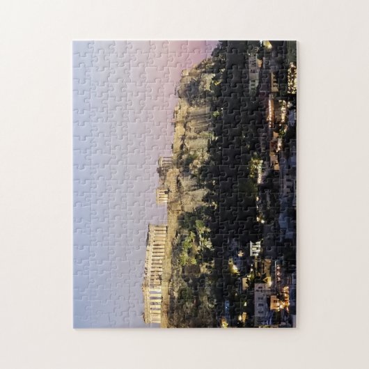 Acropolis at Night Puzzle ジグソーパズル (縦)