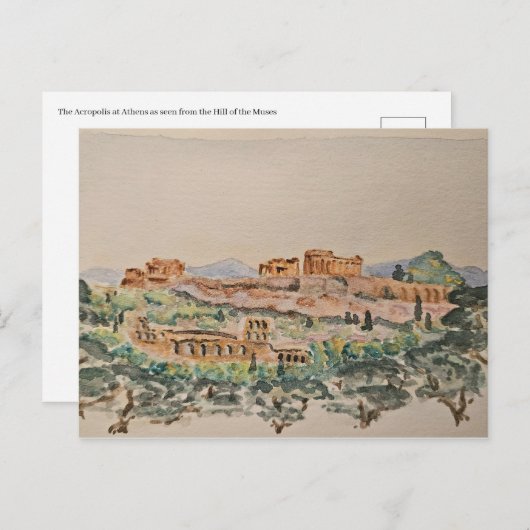 Acropolis of Athens Postcard ポストカード (正面/裏面)