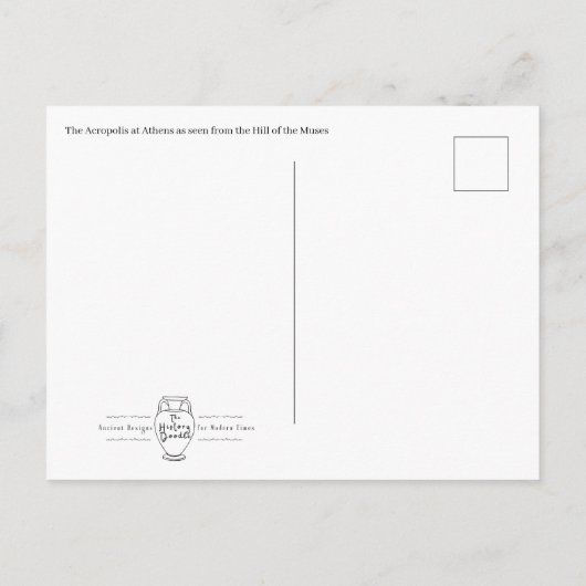 Acropolis of Athens Postcard ポストカード (裏面)