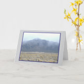 Across Mountains Greeting Card カード (黄色い花)