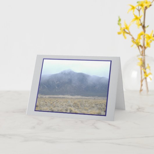 Across Mountains Greeting Card カード (黄色い花)