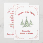 Across the Miles – 信仰に寄り添うクリスマスカード シーズンカード (正面/裏面)