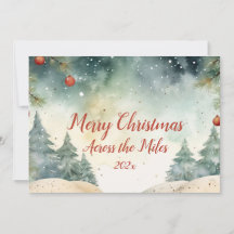 「Across the Miles」写真クリスマスカード