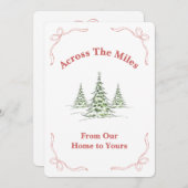 Across the Miles – Faith Inspired Christmas Card シーズンカード (正面/裏面)