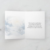 Across the Miles Santa Reindeers Sleigh Christmas シーズンカード (内部)