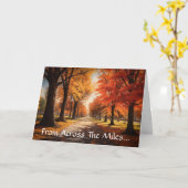 Across The Miles Thanksgiving Greeting Card カード (黄色い花)