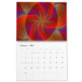 Across the Universe抽象芸術・アート カレンダー (2月 2027)