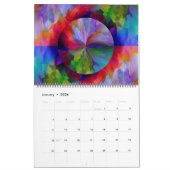 Across the Universe抽象芸術・アート カレンダー (1月 2026)