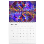 Across the Universe抽象芸術・アート カレンダー (3月 2026)