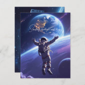 Across the Universe — Hug from Afar Greeting Card インビテーションポストカード (正面/裏面)