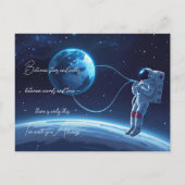 Across the Universe — Hug from Afar Greeting Card インビテーションポストカード (裏面)