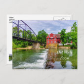 Across War Eagle Creek Waterfallが近く良くなる ポストカード (正面/裏面)