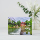 Across War Eagle Creek Waterfall 考える'S Of You ポストカード (スタンド正面)