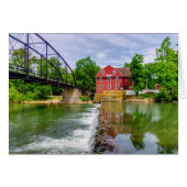 Across War Eagle Creek Waterfall Greeting Card (正面横)