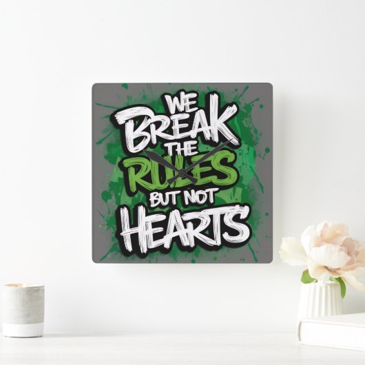 Acryl Wanduhren スクエア壁時計 (ホーム)