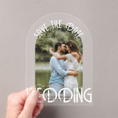 ACRYLIC写真救日ミニマエレガントリスト アクリル招待状 (インサイチュ (ポータブル))