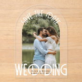 ACRYLIC写真救日ミニマエレガントリスト アクリル招待状 (正面)