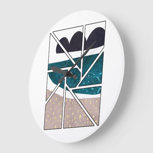 Acrylic ラージ壁時計 (傾斜)