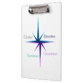 Acrylic A4 Clipboard with Leaf Design-Professional クリップボード (左)