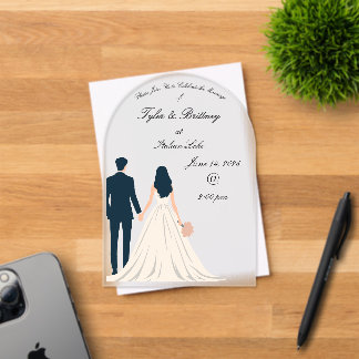  Acrylic Arch Wedding Invitation-"Looking Forward" アクリル招待状