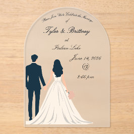  Acrylic Arch Wedding Invitation-"Looking Forward" アクリル招待状