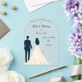 Acrylic Arch Wedding Invitation-"Looking Forward" アクリル招待状 (インサイチュ (ウェディング))