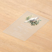 Acrylic baptism  アクリル招待状 (レイダウン)