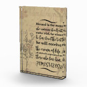 Acrylic Bible Verse Block - James 1:12 ESV フォトブロック (右)