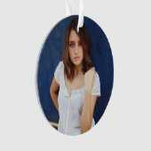 Acrylic Birthday Ornament with Photo & Message オーナメント (正面)