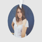 Acrylic Birthday Ornament with Photo & Message オーナメント (正面)