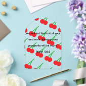 Acrylic cherry plaque アクリル招待状 (インサイチュ (ウェディング))