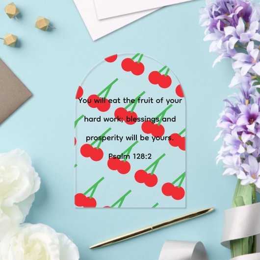 Acrylic cherry plaque アクリル招待状 (インサイチュ (ウェディング))