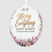 Acrylic Circle Ornament – Blush & Gold Luxury Edit オーナメント (正面)