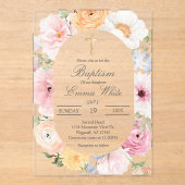 Acrylic Crucifix  baptism アクリル招待状 (正面)