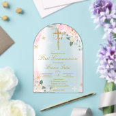 Acrylic Crucifix  first communion Invitation アクリル招待状 (インサイチュ (ウェディング))
