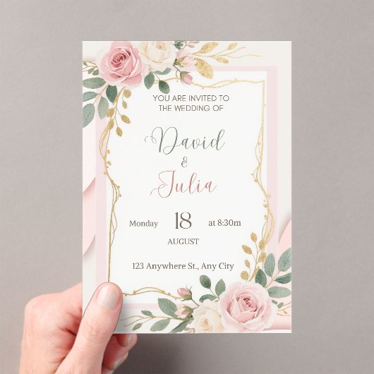 Acrylic Invitation アクリル招待状 (インサイチュ (ポータブル))