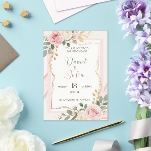 Acrylic Invitation アクリル招待状 (インサイチュ (ウェディング))