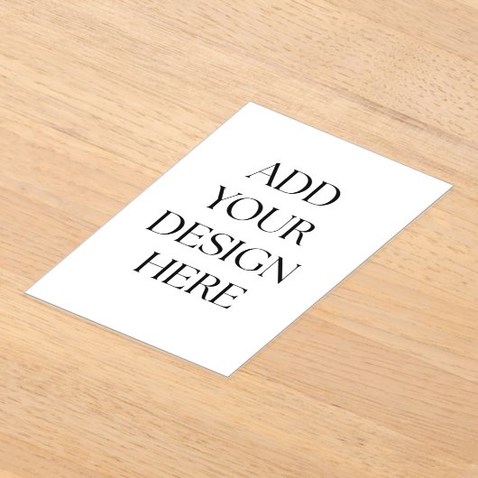 Acrylic Invitation アクリル招待状 (レイダウン)