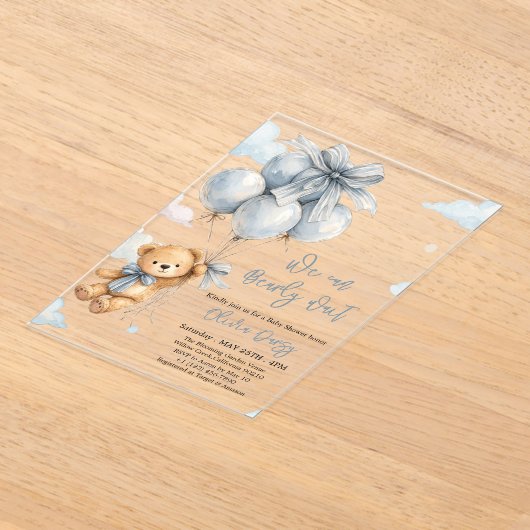 Acrylic Invitation アクリル招待状 (レイダウン)