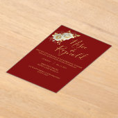 Acrylic Invitation アクリル招待状 (レイダウン)