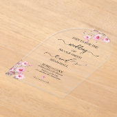 Acrylic Invitation アクリル招待状 (レイダウン)