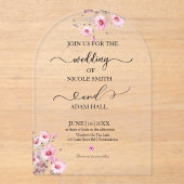 Acrylic Invitation アクリル招待状 (正面)