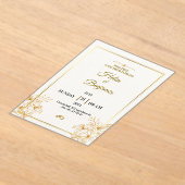 Acrylic Invitation アクリル招待状 (レイダウン)