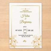 Acrylic Invitation アクリル招待状 (正面)