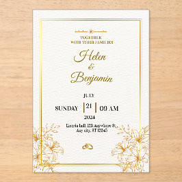 Acrylic Invitation アクリル招待状